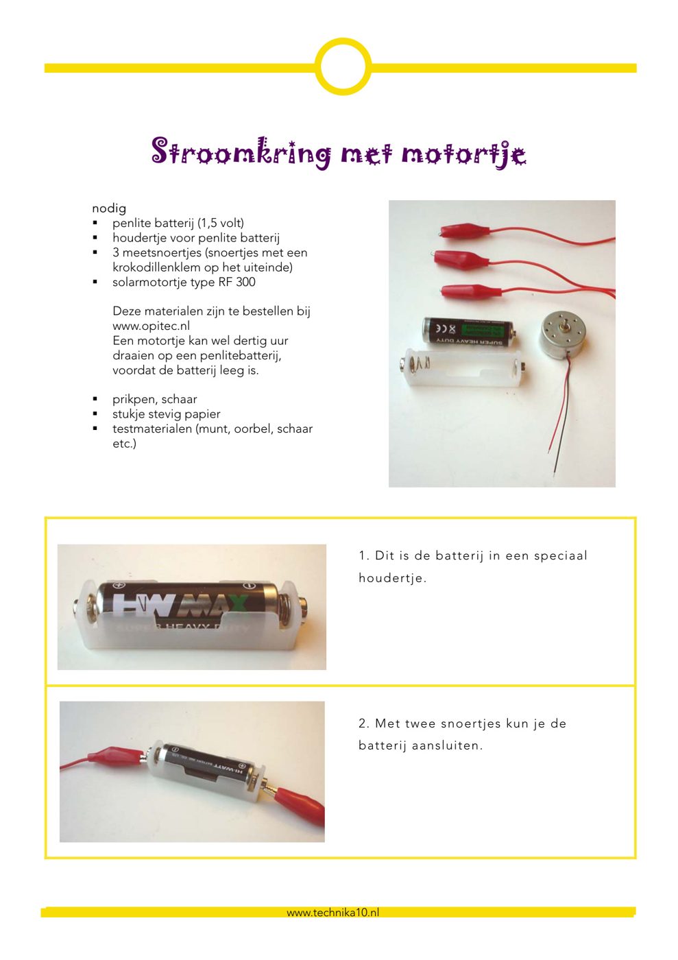 Stroomkring met motortje